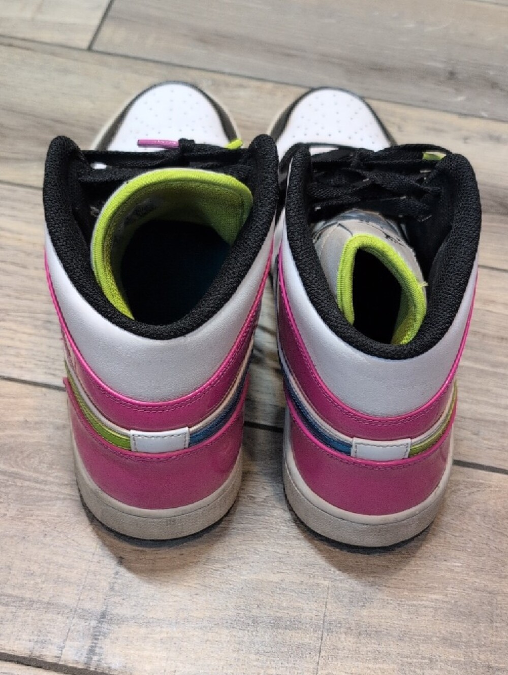 Air Jordan Mid SE Cyber Active Y2K Retro High Top Basketball Sneakers - Picture 9 of 12